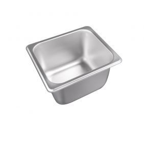 CAC China STPS-S25-4 0.17 Size 4" 25 Ga. Stainless Steel Standard Solid Steam Pan (48 Each Per Case)