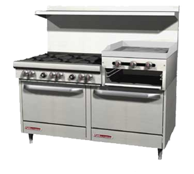 Southbend 4603CC-2RR 60&quot; Gas Ultimate Restaurant Range - 231,500 BTU