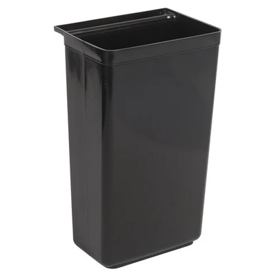 Winco UC-RB 13-1/5" Black Plastic Refuse Bin