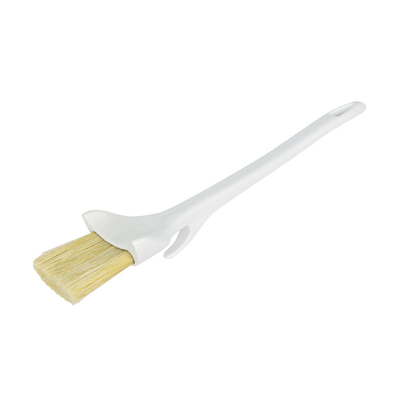 Winco WBRP-20H Pastry Brush 2" Wide Concave With Hook Boar Hair Bristles