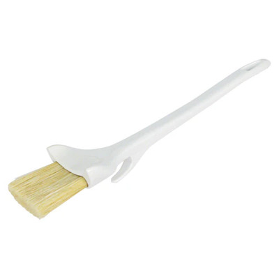 Winco WBRP-20H Pastry Brush 2" Wide Concave With Hook Boar Hair Bristles