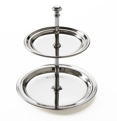 American Metalcraft STS2 7" Dia. x 7.75" H Round Stainless Steel Display Stand