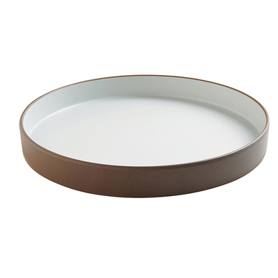 Cal-Mil 22017-12-89
 12"
 Melamine
 Two Tone
 Round
 Plate