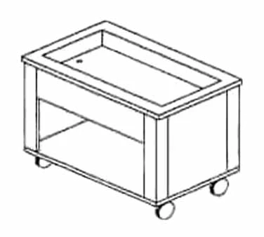 Piper Products 4-HCM Elite Hot/Cold Food Serving Counter 60" x 36" x 28" Mechanically Cooled