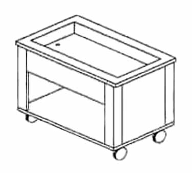 Piper Products 4-HCM Elite Hot/Cold Food Serving Counter 60" x 36" x 28" Mechanically Cooled