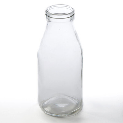 American Metalcraft GMB32 32 Oz. 3.25" Dia. x 8.25" H Glass Milk Bottle