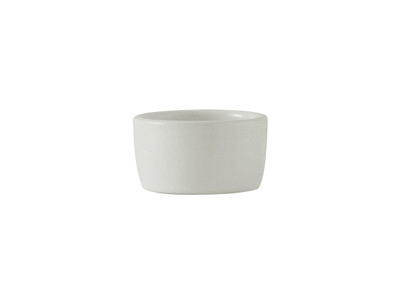 Tuxton BPX-0203 2-1/2&quot; 2 Oz. Porcelain Porcelain White Round Ramekin/Cheese Pipkin (4 Dozen Per Case)
