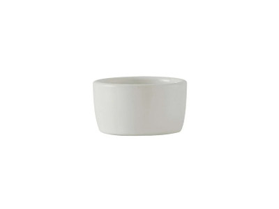 Tuxton BPX-0203 2-1/2" 2 Oz. Porcelain Porcelain White Round Ramekin/Cheese Pipkin (4 Dozen Per Case)