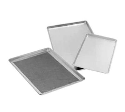 Advance Tabco 18-8A-26-X Special Value Series 26" W x 18" D Aluminum Full Size 18 Ga. Solid Bun Pan - 12 Each per Case