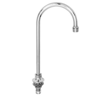 Fisher 1929 6" Gooseneck Spout Brass Faucet With Single Inlet