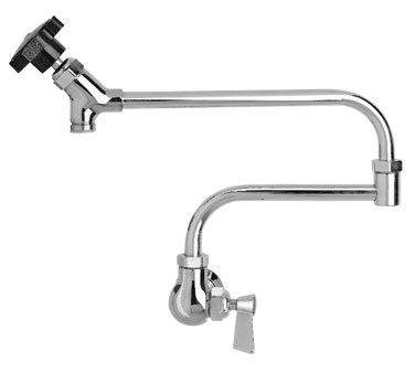 Fisher 4731 11" Control Swing Spout and 13" Double-Jointed Assembly Wall Mount Brass Single Hole Faucet