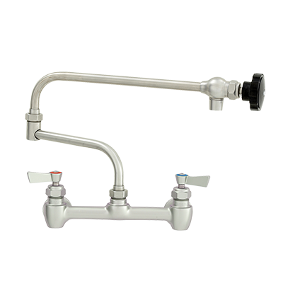 Fisher 54801 12" Stainless Steel Control Swing Spout Faucet With 8" Adjustable Centers