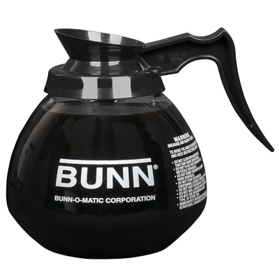 Bunn 42400.0101 64 Oz Black Handle Glass Decanter