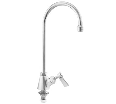 Fisher 3015 12" Swivel Gooseneck Spout Single Hole Brass Deck Mount Faucet