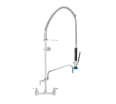 Fisher 52965 8" Backsplash Mount Add-On-Faucet With 12" Swing Spout Stainless Steel Pre-Rinse Unit