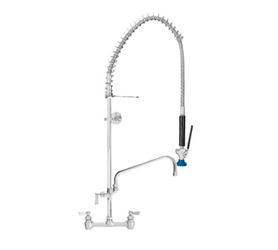 Fisher 52965 8" Backsplash Mount Add-On-Faucet With 12" Swing Spout Stainless Steel Pre-Rinse Unit