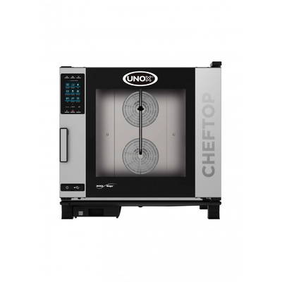 Unox XAVC-06FS-HPL 12 Hotel Size Pan Left-to-Right Door Opening Electric ChefTop MIND.Maps Plus Combi Oven - 440-480 Volts