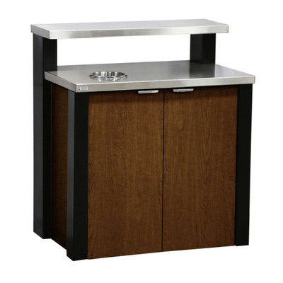Lakeside 155045 Fit 'N Finish 36.38" W Stainless Steel Cabinet Condiment Station