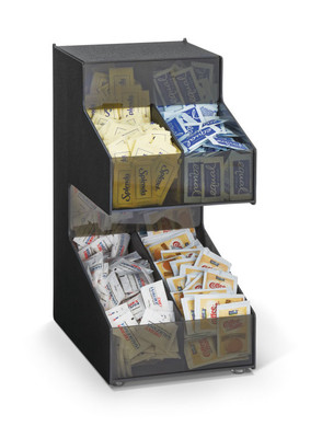Vollrath CFIFO-2X 2 Tier 4 Bin First In First Out Gravity Fed Condiment Holder