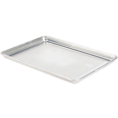 Vollrath 5303P Wear-Ever Half Size 18 Gauge 13" x 18" Aluminum Bun or Sheet Pan