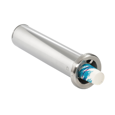 Vollrath CADJ-3 Stainless Steel In-Counter Cup Dispenser