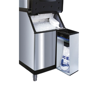 Manitowoc K00146 Ice Bagger Assembly Stainless Steel Includes: Bagger B-Model Bin Adapter