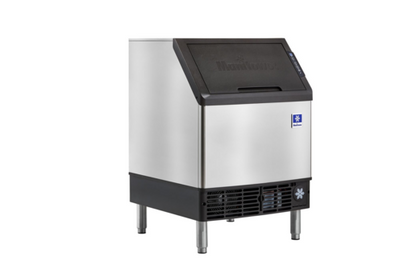 Manitowoc UYP0240A NEO 90 Lbs. Bin Capacity Stainless Steel Air Cooled Half Dice Size Cube Type Undercounter Ice Maker - 115 Volts