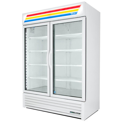 True GDM-49-HC~TSL01 Two Section Hinged Doors Refrigerated Merchandiser - 115V