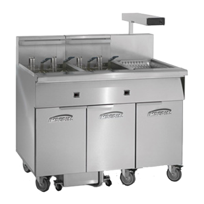 Imperial IFSCB250E Electric Stainless Steel Fryer - 208 Volts