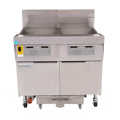 Frymaster FPLHD265-NG 100 Lbs. Stainless Steel Natural Gas Frymaster Fryer Battery - 105,000 BTU