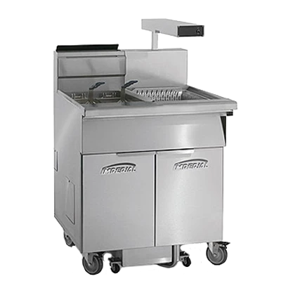 Imperial IFSCB-675-OP-T-NG Natural Gas Stainless Steel Fryer - 105,0000 BTU