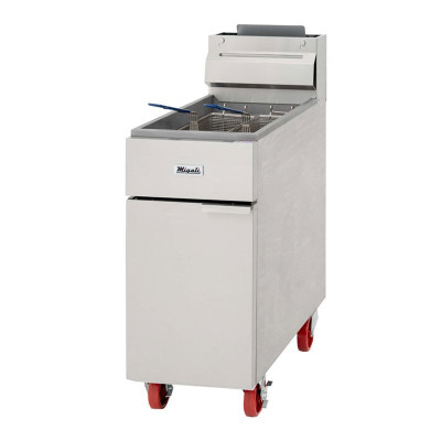 Migali C-F40-NG Natural Gas Stainless Steel Fryer - 102,000 BTU