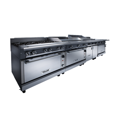 Vulcan VGM24B-NG 24&quot; W Stainless Steel Natural Gas V Series Heavy Duty Range - 60,000 BTU