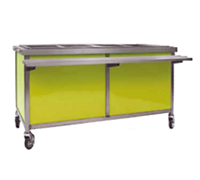 Eagle Group DCS4-HFU-B 4 Pan Electric Mobile Hot Food Table Electric