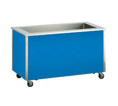 Vollrath 37045 46&quot;W x 28&quot;D x 34&quot;H Stainless Steel 3 Pan Modular Cold Food Station Fully Enclosed 4-Series Signature Server Stainless Steel Countertop with Cold Food Station