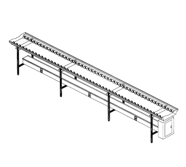 Dinex DXIESR20 20' Stainless Steel Tray Make-Up Conveyor