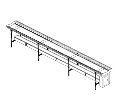 Dinex DXIESR18 18' Stainless Steel Tray Make-Up Conveyor