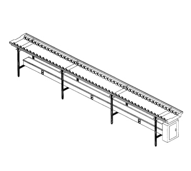 Dinex DXIESR18 18' Stainless Steel Tray Make-Up Conveyor