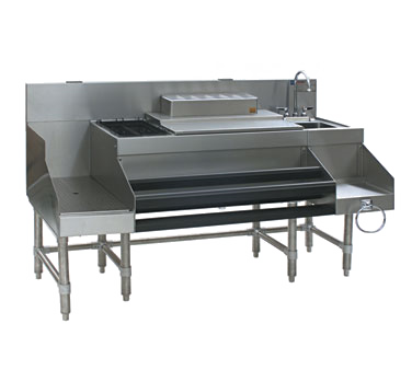 Eagle Group CCS-60-2 60" Underbar Ice Bin/Cocktail Station Blended Station