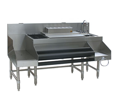 Eagle Group CCS-60-2 60" Underbar Ice Bin/Cocktail Station Blended Station