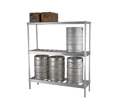 Eagle Group KR1842A 42"W x 18"D x 76"H Beer Keg Rack 3-tier
