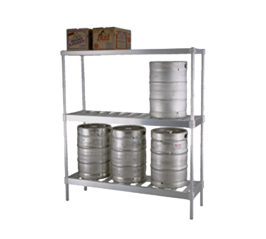 Eagle Group KR1842A 42"W x 18"D x 76"H Beer Keg Rack 3-tier