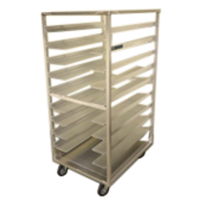 Dinex DXPDHOR20UP 33"W x 25-9/32"D x 59-15/32"H Aluminum Alloy Room Service Cart