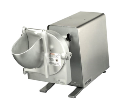 Univex VS2000 11.5" W x 34" D x 17.5" H 700-RPM Drive Steel Housing with Stainless Steel Cover High Volume Vegetable Shredder with Drive Unit - 115 Volts 1-Phase