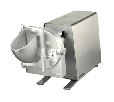 Univex VS2000 11.5" W x 34" D x 17.5" H 700-RPM Drive Steel Housing with Stainless Steel Cover High Volume Vegetable Shredder with Drive Unit - 115 Volts 1-Phase