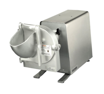 Univex VS2000 11.5" W x 34" D x 17.5" H 700-RPM Drive Steel Housing with Stainless Steel Cover High Volume Vegetable Shredder with Drive Unit - 115 Volts 1-Phase