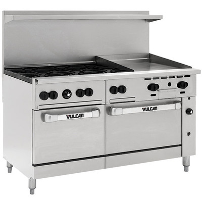 Vulcan 60RS-24GT6B 60" Gas Restaurant Range - 220,000 BTU