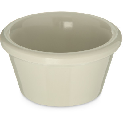 Carlisle S85242 2 5/8" Dia. Plastic Melamine Bone Ramekin