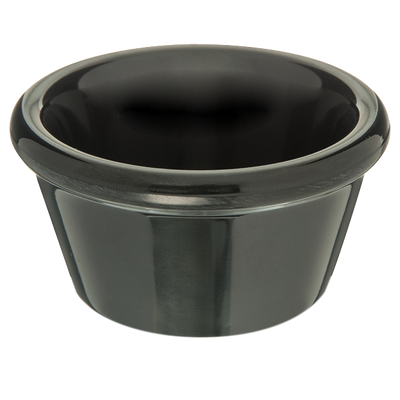 Carlisle S85203 2 Oz. 2 5/8&quot; Dia. Plastic Black Ramekin