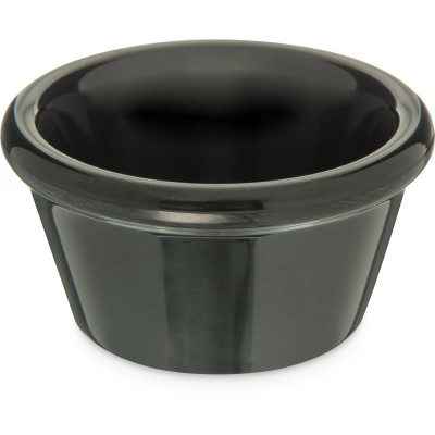 Carlisle S85203 2 Oz. 2 5/8" Dia. Plastic Black Ramekin